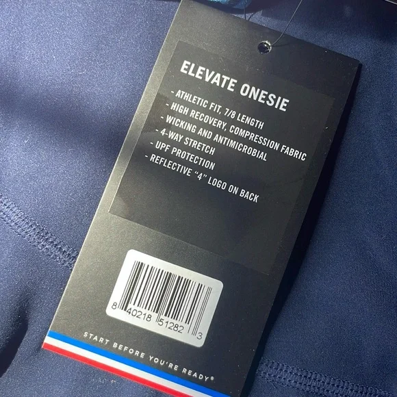 Fourlaps Elevate One-Piece Jumpsuit Navy Blue Bodysuit NWT Womens Size XXL - Picture 9 of 9